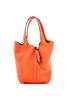 Hermès 100% Leather Orange Picotin Lock Bag Clemence MM One size - photo 1