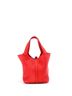 Hermès 100% Leather Red Picotin Lock Bag Clemence MM One size - photo 4