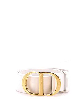 Christian Dior Ivory Leather Belt 90 Large Leather belt Dior White size 90 cm in Leather - 55617405 main image 4