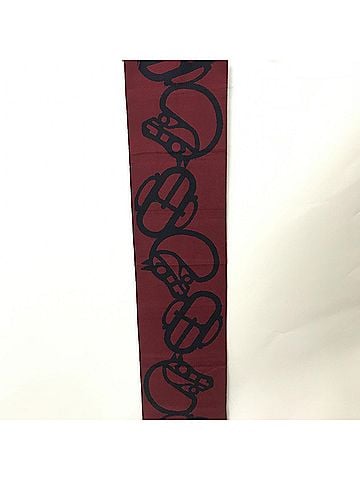Hermès Cashmere Muffler In Burgundy Women's Color (view 1)
