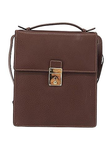 Gucci Vintage Shoulder Bag Leather Brown Leather Shoulder Bag Bag (view 1)