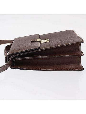 Gucci Vintage Shoulder Bag Leather Brown Leather Shoulder Bag Bag (view 2)
