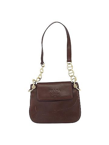 Prada Vintage Shoulder Bag Leather Brown Leather Shoulder Bag Bag (view 1)