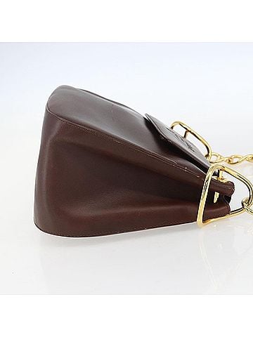 Prada Vintage Shoulder Bag Leather Brown Leather Shoulder Bag Bag (view 2)