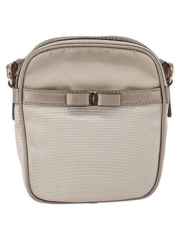 Salvatore Ferragamo Vala Shoulder Bag Nylon Beige Nylon Shoulder Bag Bag (view 1)