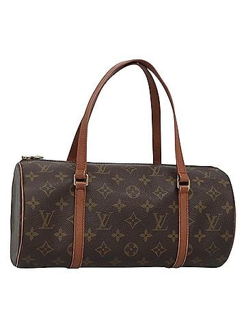Louis Vuitton Papillon Handbag Monogram Canvas Brown Canvas Shoulder Bag Bag (view 1)