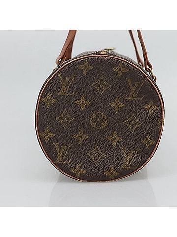 Louis Vuitton Papillon Handbag Monogram Canvas Brown Canvas Shoulder Bag Bag (view 2)