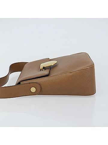 Salvatore Ferragamo Vintage Handbag Leather Brown Leather Handbag (view 2)