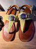 Tommy Hilfiger Yellow Brown Sandals Size 6 - photo 5