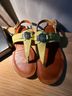 Tommy Hilfiger Yellow Brown Sandals Size 6 - photo 4