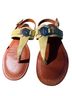 Tommy Hilfiger Yellow Brown Sandals Size 6 - photo 1