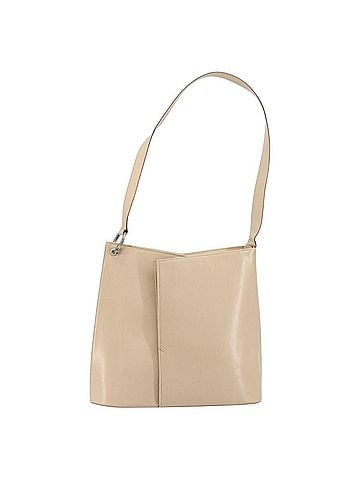 Salvatore Ferragamo Gancini Shoulder Bag Leather Beige Leather Shoulder Bag Bag (view 1)