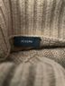 Joseph Stripes Solid Brown Tan Turtleneck Sweater Size L - photo 3