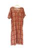 Christy Dawn Paisley Red Blue Tan Ivory Wool Dress Size XS - photo 1