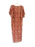 Christy Dawn Paisley Red Blue Tan Ivory Wool Dress Size XS - photo 2