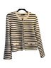 Maje Stripes White Black Jacket Size M - photo 2