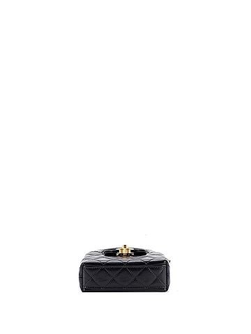 Chanel Kelly Top Handle Shopping Bag Quilted Shiny Aged Calfskin Nano (view 2)