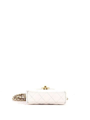 Chanel Kelly Top Handle Shopping Bag Quilted Shiny Aged Calfskin Nano (view 2)