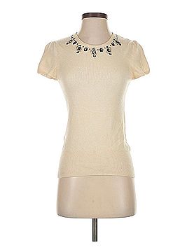 Aqua Cashmere Short Sleeve Top