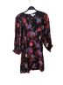 Reiss 100% Viscose Floral Multi Color Black Cocktail Dress Size 8 - photo 1