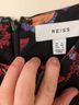 Reiss 100% Viscose Floral Multi Color Black Cocktail Dress Size 8 - photo 3