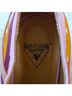 John Fluevog Polka Dots Floral Multi Color Pink Orange Yellow Brown Purple Heels Size 8 - photo 7