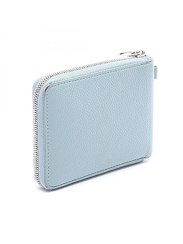 Balenciaga Balenciaga Essential Small Wallet, Round Leather Women's, Blue (view 2)