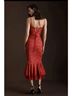 V. Chapman Red Cocktail Dress Size 10 - photo 8