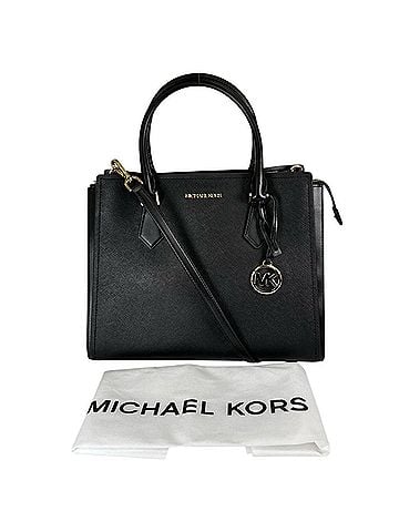 Michael Kors Michael Kors Handbag Satchel Shoulder Bag Leather 35T0GWXS3L Black (view 1)