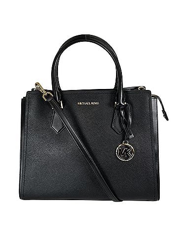 Michael Kors Michael Kors Handbag Satchel Shoulder Bag Leather 35T0GWXS3L Black (view 2)
