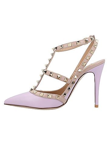 Mario Valentino Valentino Rockstud Pumps Purple (view 2)