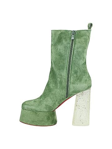 Christian Louboutin Christian Louboutin Izamayaz GREEN Boot (view 2)