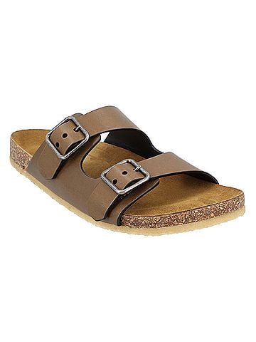 Saint Laurent SAINT LAURENT SMOOTH LEATHER "JIMMY" FLAT SANDALS (view 1)