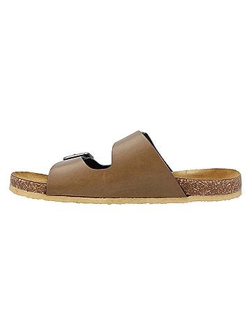 Saint Laurent SAINT LAURENT SMOOTH LEATHER "JIMMY" FLAT SANDALS (view 2)