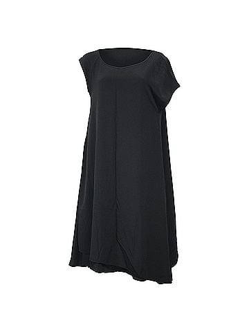 Bottega Veneta Bottega Veneta Flowing Asymmetric Dress in Black Silk (view 1)