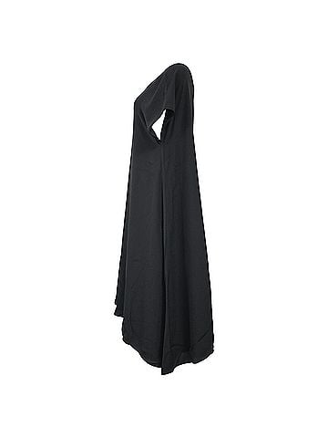 Bottega Veneta Bottega Veneta Flowing Asymmetric Dress in Black Silk (view 2)
