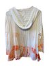 Chico's Tie-dye Multi Color White Orange Cardigan Size 3 - photo 2