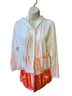 Chico's Tie-dye Multi Color White Orange Cardigan Size 3 - photo 1