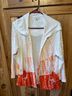 Chico's Tie-dye Multi Color White Orange Cardigan Size 3 - photo 5