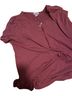 Anthony Richards Burgundy Short Sleeve Blouse Size 2X - photo 1