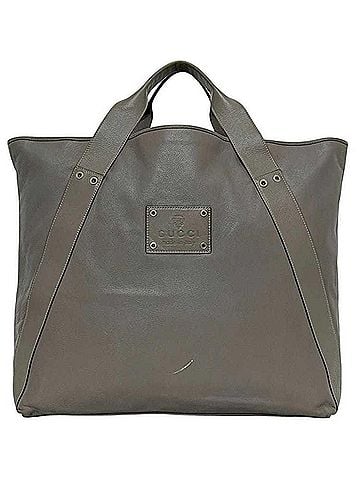 Gucci Gucci Tote Bag ec-24749 Gray Hysteria 211126 Leather 002058 GUCCI Men's and Women's Large Embossed (view 1)