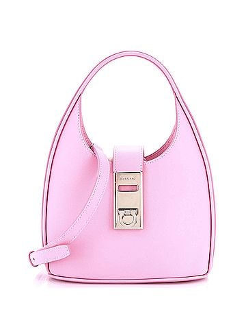 Salvatore Ferragamo Gancini Buckle Hobo Leather Mini (view 1)