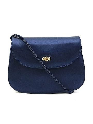 Tiffany & Co. Tiffany & Co. Satin Shoulder Bag, Navy, Women's, h31754a (view 1)