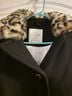 Kate Spade New York Animal Print Solid Black Multi Color Coat Size 14 - photo 3