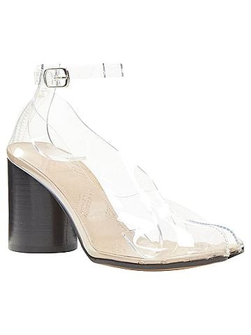 Maison Margiela Maison Margiela Tabi PVC clear ankle strap pump (view 2)