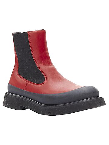 Céline Celine Phoebe Philo Country leather rubber chunky ankle boot (view 2)