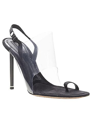Alexander Wang Alexander Wang clear PVC strappy slingback mule sandal (view 1)