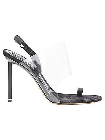 Alexander Wang Alexander Wang clear PVC strappy slingback mule sandal (view 2)