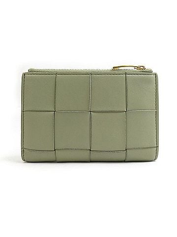 Bottega Veneta Bottega Veneta Women's Green Leather Bi-fold Wallet r10926g (view 2)