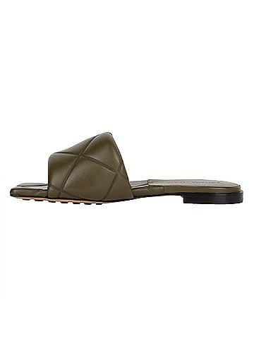 Bottega Veneta Bottega Veneta Rubber Lido Slide Green (view 2)